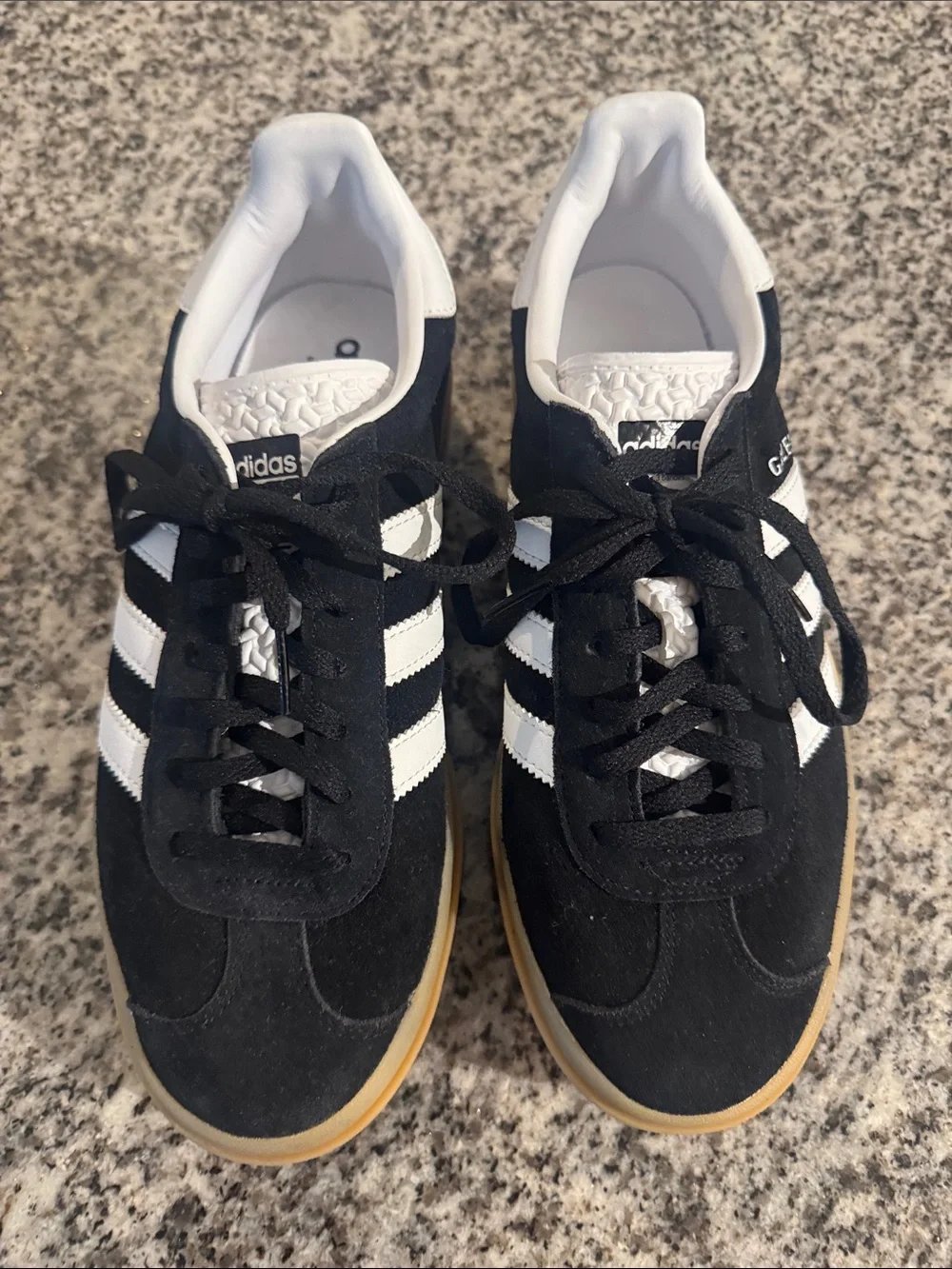 adidas Gazelle Women’s Black platform Gazelle shoes- size 9 - Picture 3 of 9